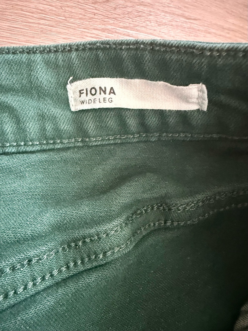 Dear John Fiona Green Wide Leg Jeans Size 31 Raw Hem MSRP $116 - Picture 4 of 13